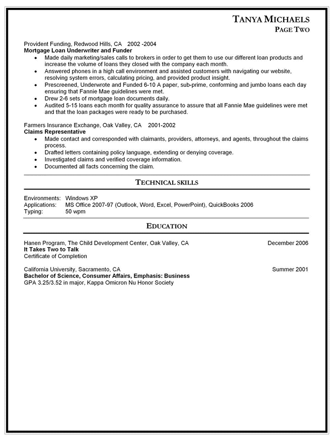 Resume Format Resume For Mom Returning To Work 6645